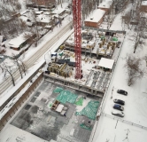 Ход строительства дома 1.2 в ЖК На Шефской -