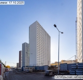 Ход строительства дома корпус 2.3 в ЖК Октябрьская Набережная -