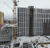 Ход строительства дома № 107, 2 секция в ЖК Боровое -