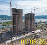 Ход строительства дома № 5.2 в ЖК Новоостровский -
