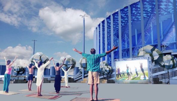 Проект спортивно-развлекательной площадки возле стадиона «Нижний Новгород»