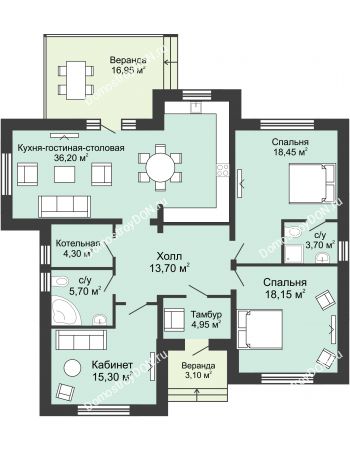 3 комнатный коттедж 140 м² - КП Ясная Поляна