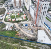 Ход строительства дома 1Д в ЖК На Тенистой -