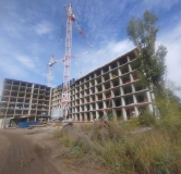 Ход строительства дома Позиция 1,2 в ЖК Октябрьский квартал -