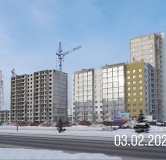 Ход строительства дома 47-01 в ЖК Время -