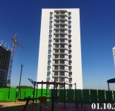 Ход строительства дома 14 в ЖК Лугометрия -