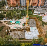 Ход строительства дома 4 в ЖК Бирюзова Парк -
