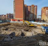 Ход строительства дома 1а в ЖК Темплин -