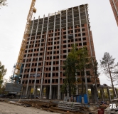 Ход строительства дома 3 в ЖК Никс Про на Лесопарковой -