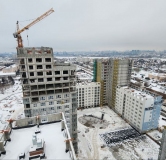 Ход строительства дома 1 в ЖК Q на Кулагина -