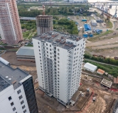 Ход строительства дома 7, строение 1 в ЖК КБС Берег -