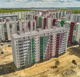 Ход строительства дома 6 в ЖК Вишневая Горка -