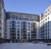 Ход строительства дома 4 в ЖК Брусника в Академическом -