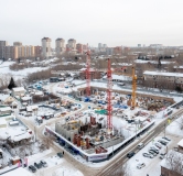 Ход строительства дома 1 в ЖК Страна. Тополёвая -