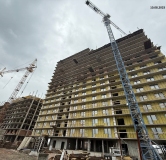Ход строительства дома 1 в ЖК Аллея Парк -