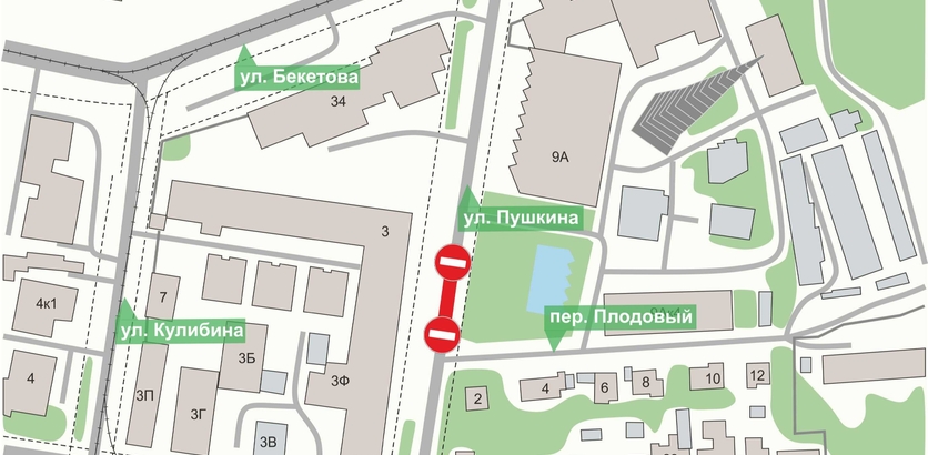 В Нижнем Новгороде временно приостановят движение транспорта на улице Пушкина 14 февраля - фото 1