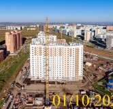 Ход строительства дома 11 в Микрорайон Нанжуль-Солнечный -