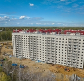 Ход строительства дома 49а в ЖК Вишневая Горка -