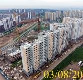 Ход строительства дома 12, 1 этап в Микрорайон Нанжуль-Солнечный -