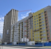 Ход строительства дома 1В в ЖК На Тенистой -