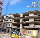 Ход строительства дома секция 14 в ЖК Мега -