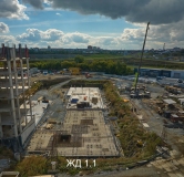 Ход строительства дома 1.1 в ЖК Меридиан -