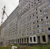Ход строительства дома 4 в ЖК Лугометрия -