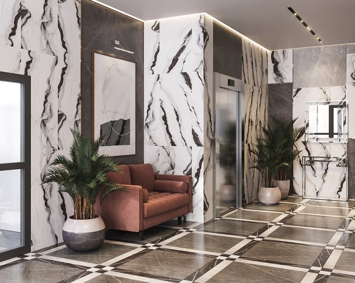 Застройщик показал планировки квартир и дизайн лобби в ЖК «Акватория» в Ростове-на-Дону