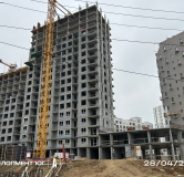 Ход строительства дома 19.2 в ЖК А Плюс -