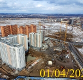 Ход строительства дома 12, 1 этап в Микрорайон Нанжуль-Солнечный -