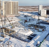 Ход строительства дома 10, корпус 1 в ЖК Остров-сад -