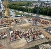 Ход строительства дома 12.1 в ЖК Притяжение -