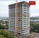 Ход строительства дома 1 в ЖК Бродский -