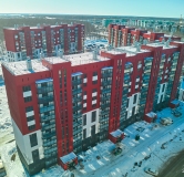 Ход строительства дома 48 в ЖК Вишневая Горка -