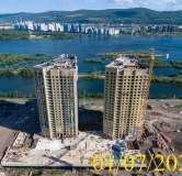 Ход строительства дома № 5.1 в ЖК Новоостровский -