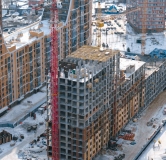 Ход строительства дома 10/1, секция 6,7 в ЖК Ясный Берег -