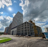 Ход строительства дома 5, секция 3.3, 3.4, 3.5 в ЖК Красное Яблоко -