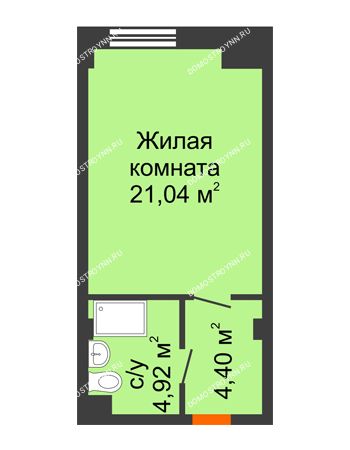 Студия 30,63 м² - Апарт-Отель Гордеевка
