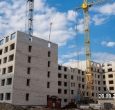 Ход строительства дома 2.4 в ЖК Кантри -