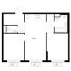 2 комнатная квартира 51,5 м² в ЖК Савин парк, дом корпус 7 - планировка