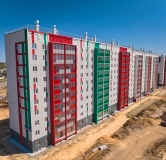 Ход строительства дома 21 в ЖК Вишневая Горка -