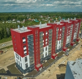 Ход строительства дома 47 в ЖК Вишневая Горка -