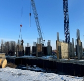 Ход строительства дома 43, 1 этап в ЖК По ул. Пойменная -