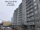 Ход строительства дома № 3 в ЖК Корабли - фото 27, Апрель 2021