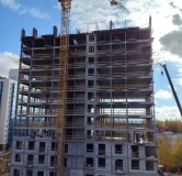 Ход строительства дома 50 в ЖК Фриссон -