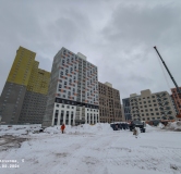 Ход строительства дома 5, секция 3.6, 3.7, 3.8 в ЖК Красное Яблоко -